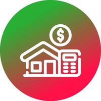 Home Loan Calculator Creative Icon Design vector