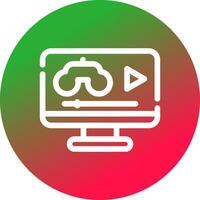 Game Streaming Creative Icon Design vector