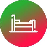 Bed Creative Icon Design vector