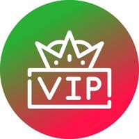 VIP Creative Icon Design vector