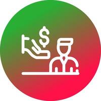 Dealer Prep Fees Creative Icon Design vector