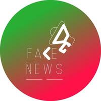 Fake News Creative Icon Design vector