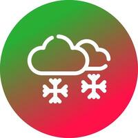 Snowing Creative Icon Design vector