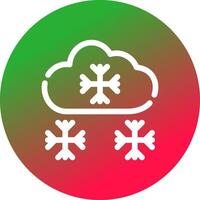 Snowy Creative Icon Design vector