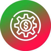 diseño de icono creativo de economía vector