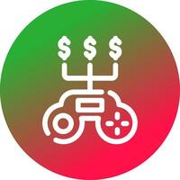 juego dinero creativo icono diseño vector