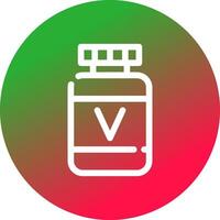 diseño de icono creativo de vitamina vector