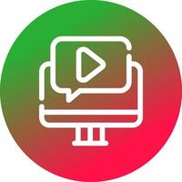 Video Tutorial Creative Icon Design vector
