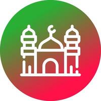 Mosque Creative Icon Design vector