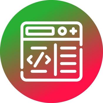 programación creativo icono diseño vector