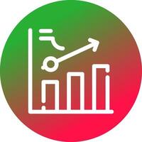 Clustered Bar Creative Icon Design vector