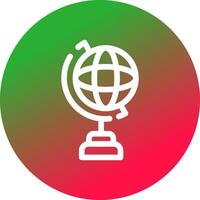 Globe Stand Creative Icon Design vector