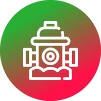 Fire Hydrant Creative Icon Design vector