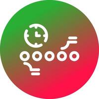 Circle Accent Timeline Creative Icon Design vector