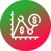 Average Dollar Sale Creative Icon Design vector