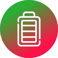 Full Battery Creative Icon Design vector