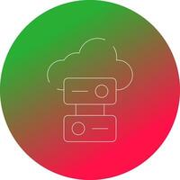 Cloud Storage Creative Icon Design vector