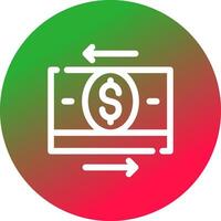 Money Transfer Creative Icon Design vector