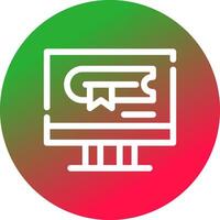 Online Education Creative Icon Design vector