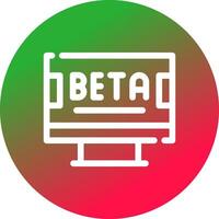 Beta Creative Icon Design vector