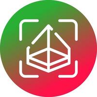 3D Surface Creative Icon Design vector