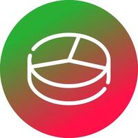 3D Pie Creative Icon Design vector