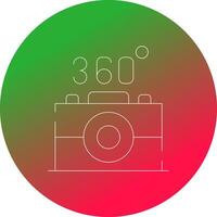 360 Camera Creative Icon Design vector