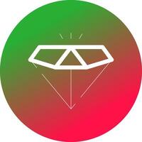 diseño de icono creativo de diamante vector