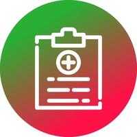 Medical Report Creative Icon Design vector