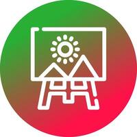 Canvas Creative Icon Design vector