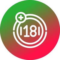 Age Limit Creative Icon Design vector
