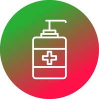 Hydroalcoholic Gel Creative Icon Design vector