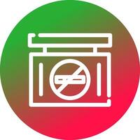 No Smoke Creative Icon Design vector