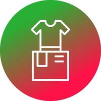 Clothes Box Creative Icon Design vector