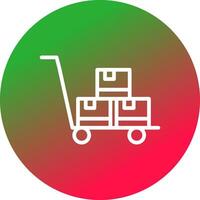 Trolley Creative Icon Design vector