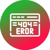 404 Error Creative Icon Design vector