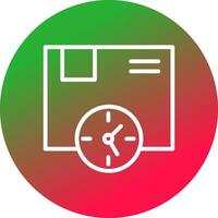 Delivery Time Creative Icon Design vector