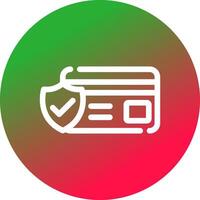 Payment Security Creative Icon Design vector