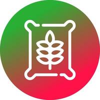 Seed Bag Creative Icon Design vector