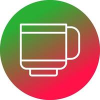 taza de diseño de icono creativo vector