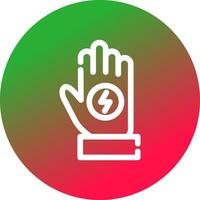 diseño de icono creativo de guante vector