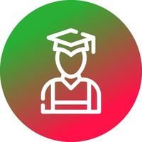 diseño de icono creativo graduado vector