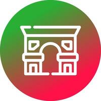 Arc De Triomphe Creative Icon Design vector