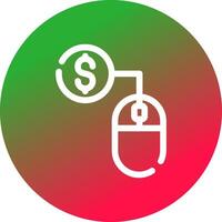 Pay Per Click Creative Icon Design vector