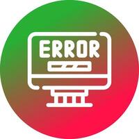 diseño de icono creativo de error vector