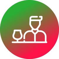 Bartender Creative Icon Design vector