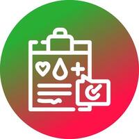 Medical Record Creative Icon Design vector