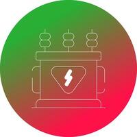 Power Transformer Creative Icon Design vector