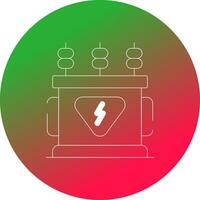 Power Transformer Creative Icon Design vector