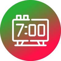 Alarm Clock Creative Icon Design vector